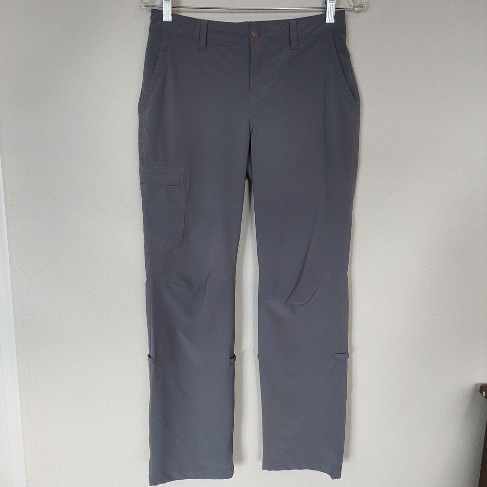 REI Co-op Savanna Trails Gray Hiking Cargo Pants Size 2 Petite Regular Fit